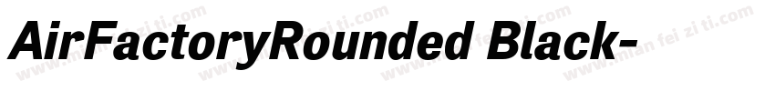 AirFactoryRounded Black字体转换